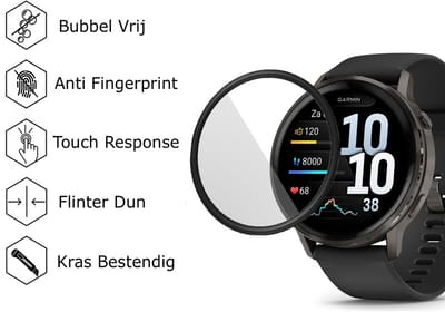 Screenprotector geschikt voor Garmin Venu 4 45mm – Screen Protector + Installatietool