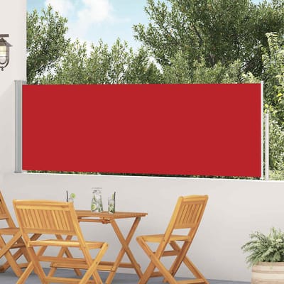 vidaXL - Tuinscherm - uittrekbaar - 100x514 - cm - rood