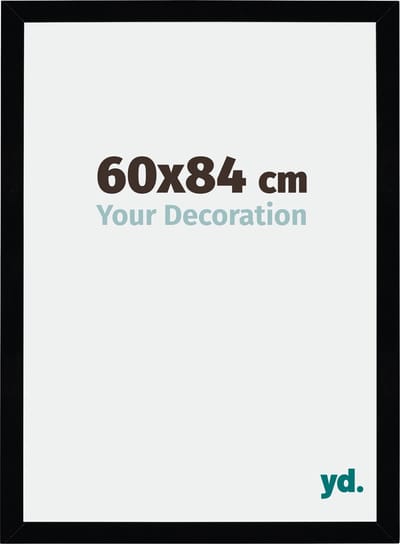 Your Decoration - Fotolijst 60x84 cm - MDF - Zwart Hoogglans - Mura