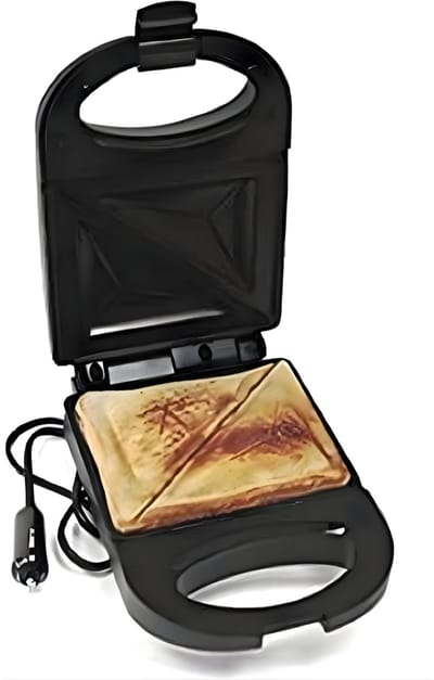 Zyrex® Tosti-ijzers - Tosti Apparaat - Tosti Ijzer - Zwart - 9cm x 22cm x14cm