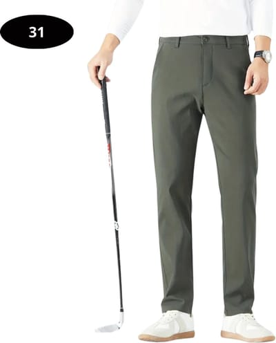 Bovista Golfbroek Heren - Golfkleding - Golfen - Golf Accessoires - Nette Pantalon - Leger Groen S - Maat 46