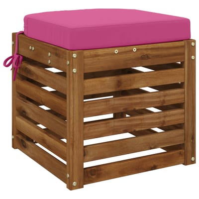 vidaXL - 1-delig - zitkussen - SOEST - 100% - Polyester - Roze - 40 - x - 40 - x - 7 - cm