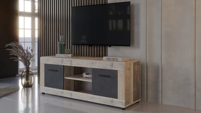 Meubel Square - TV meubel Vantage - Licht Old Wood - 140 cm - TV kast