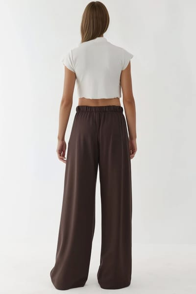 Zachte Touch Plissé Wijdere Broek