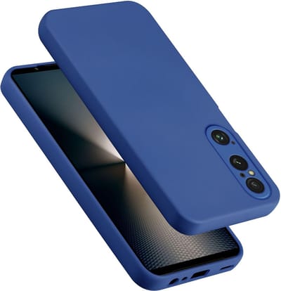 Cadorabo Hoesje geschikt voor Sony Xperia 1 VI in LIQUID BLAUW - Beschermhoes gemaakt van flexibel TPU silicone Case Cover