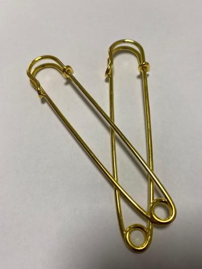 Veiligheidsspelden - Spelden Kledinghaken - Handwerk en Knutselen - Extra Robuust Staal - 100 stuks 50 mm - Goud