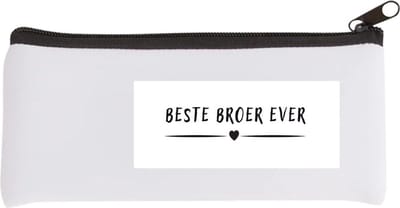 Akyol - beste broer ever Etui - Broer - brother - leuk cadeau voor je broer - 20 bij 9 cm