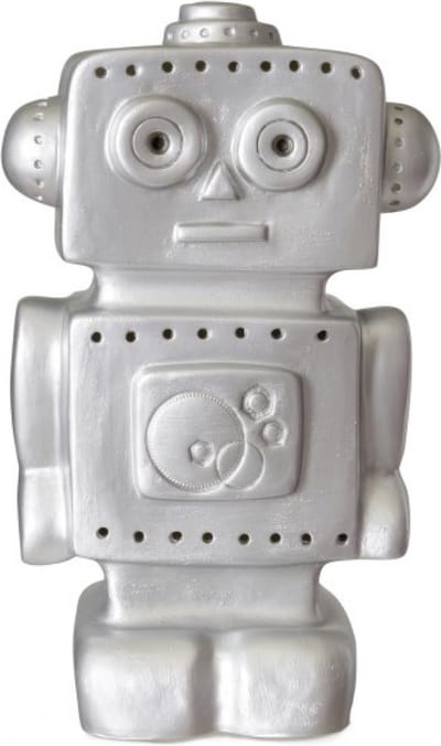 Heico lamp robot zilver 33 cm hoog inclusief transformator