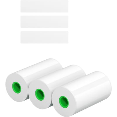 Origineel PeriPage label met 3 rollen, thermisch papiersticker, zelfklevend, bedrukbaar papierrollabel 15mm White