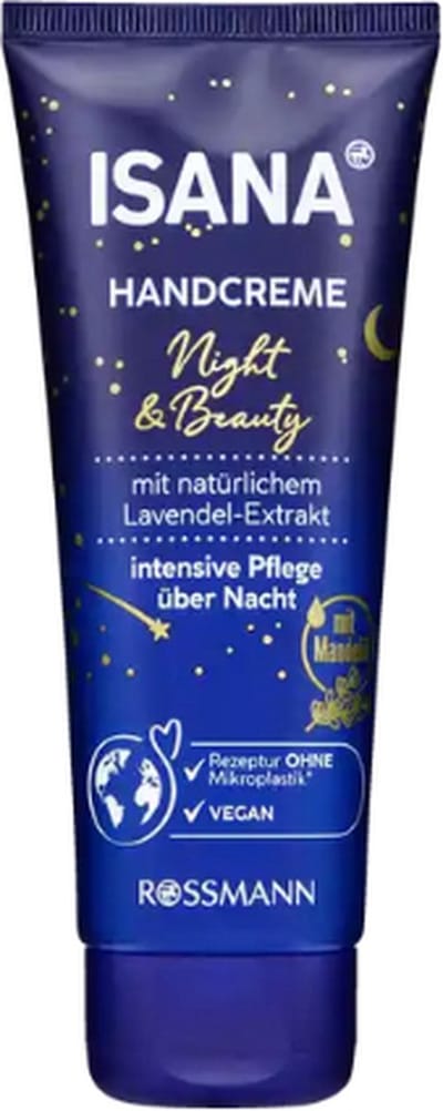 ISANA Verzorgende Handcrème - 100 ml | Night & Beauty Handcrème - Intensive Care Handcrème - Handcrème met Arganolie - Sheabutter - Amandelolie