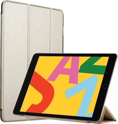 Hoes geschikt voor iPad 2020 / 2019 10.2 Inch Trifold Goud