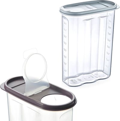 Voedselcontainer Strooibus met Dispenser Maatregel 2,4 l - Container voor Losse Producten - Keuken - Voedsel - Doos
