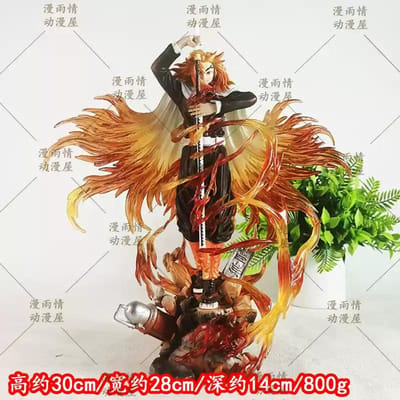 Démon GK Slayerrengoku Kyoujurou Chasseurs Illimités Ornements Do Figurine d'Action Anime Ornements de Bureau Collection Cadeau Surprise brown