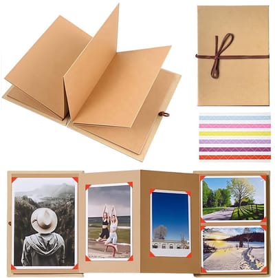 Dailygoods - Doe-Het-Zelf Scrapbook Fotoboek 12x18cm - 34 Pagina's voor Herinneringen