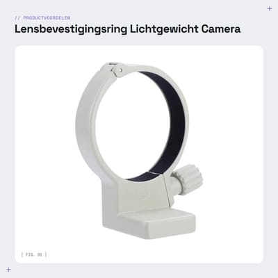 Dailygoods- Lensbevestigingsring Lichtgewicht - Roestvrij Staal - Geschikt voor EF 70-200mm 1:4L USM - EF 300mm 1:4L USM - EF 400mm 1:5.6L USM - Duurzaam in Gebruik - Lensring