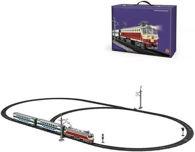 Elektrische treinset - Modelspoor set - Cadeau geven - Licht en geluid - Grote baan - Metaal