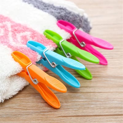 Gadgetpoint - Plastic Knijpers - Wasknijpers - Kunststof Clothes Pins - Wassen - Ophangen - Set van 24 stuks Multicolor