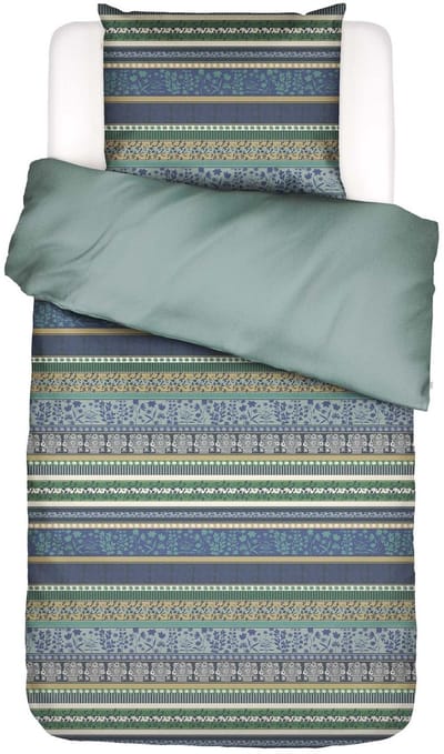 Essenza Lita Dekbedovertrek Surf green - Eenpersoons – 140x200/220 cm