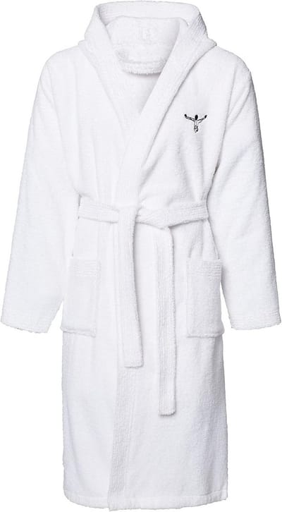 Unisex Badjas met Capuchon - 100% Katoen Badstof - Voor Dames en Heren Blauw
