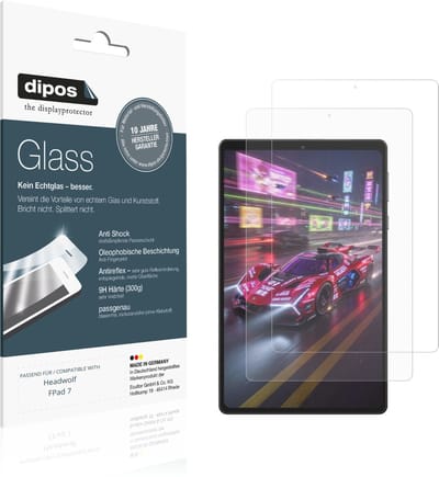 dipos – 2x Matte Pantserfolie geschikt voor Headwolf FPad 7 | 9H Screenprotector