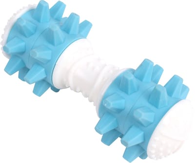 Pawise kauwspeelgoed – Kauwbot met Giggle-geluid – Kauwstaaf in de vorm van een Dumbbell
