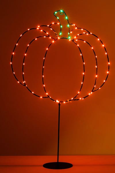 Totally Halloween | Pompoen op standaard | Verlichte Decoratie | Halloween verlichting | Ook om op te hangen