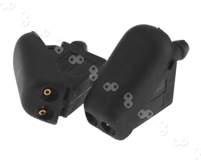 Dailygoody - Windshield Washer Jets - Water Nozzles - Perfecte vervanging - Zwart - Voor Ford Fiesta 2001-2012 - 2 stuks