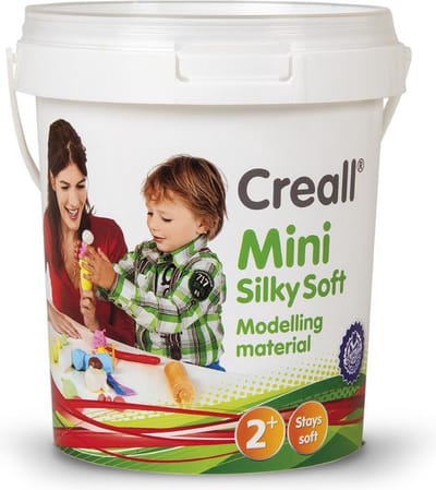 Creall Mini zijdezachte boetseerklei assortiment 300gr - Felle kleuren.