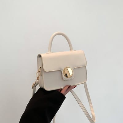 Populaire Kleine Tas voor Dames Lente Eenvoudig en Modieus Klein Vierkant Tasje Casual Forens Eén-schouder Crossbody Tas beige