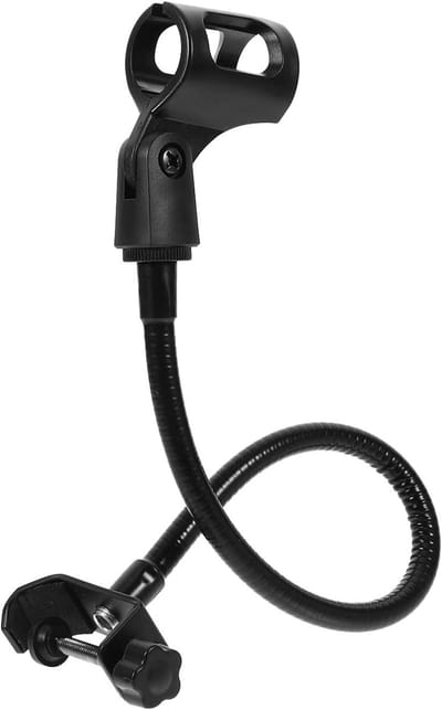 Microfoonrek - Zwanenhals standaard - Opnemen en streamen - Flexibel verstelbaar - 46 cm lengte - Zwart