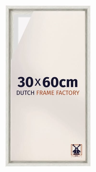 Baklijst 30x60 cm - White Wash - Geschikt voor Canvasdoek - MDF Baklijst Lausanne