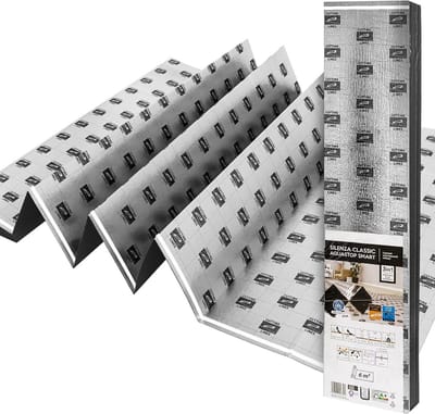 Contactgeluidsisolatie 3mm met AquaStop voor ondervloer en elektrische vloerverwarming
