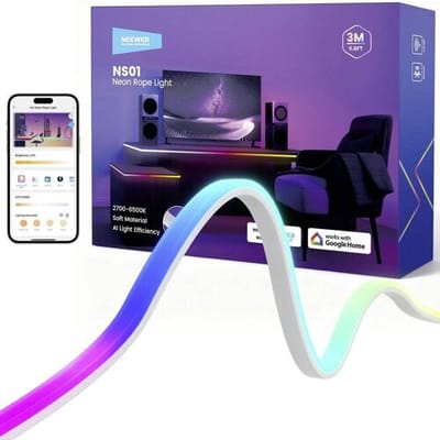 Neewer NS01-3 10107216 LED-strip basisset Energielabel: G (A - G) Met connector (male) 24 V 3000 mm RGBICW 1 stuk(s)