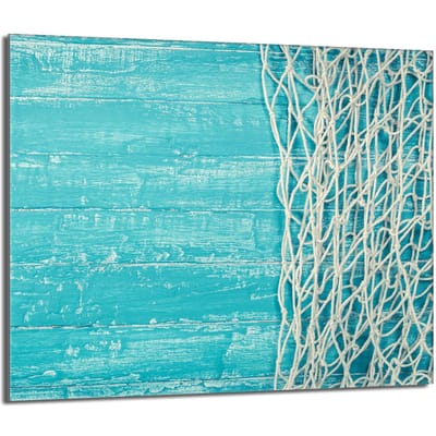 TMK ArtDeko - Snijplank - Glazen Beschermplaat - 60x52cm - Turkus