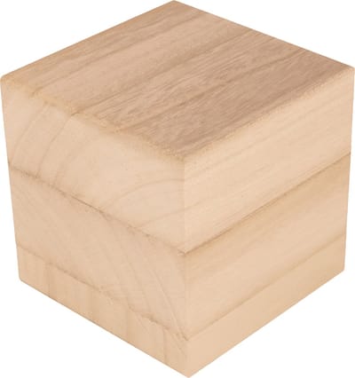 Houten kubus 10x10x10 cm - Artemio