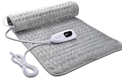 Europees warmtekussen met automatische uitschakeling voor rug, nek, schouders, buik, zacht flaneloppervlak (30 x 60 cm)