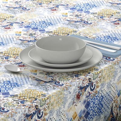 Unyqoos ® Stijlvolle Ronde Tafelkleed met Vlekbescherming en Waterafstotend Effect, 140 cm Textiel