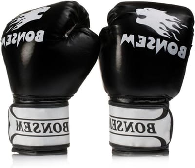 Bokshandschoenen - Trainingshandschoenen - Intensieve Workouts - Anatomisch Vuistdesign - 18 x 28 cm - Zwart