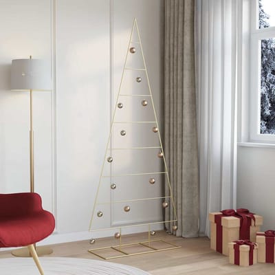 vidaXL - Metalen - kerstboom - KUOPIO - 210 - cm - Poedercoated - staal - Goud