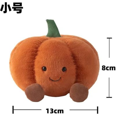 Cartoon Pompoen Knuffels Zachte Gevulde Pompoenpop Met Lachend Gezicht Halloween Decoraties Plant Gevulde Pop Feest Kussen As Picture brown