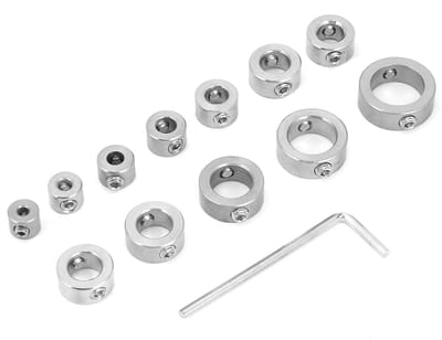 Allecto - Stopbit Set - 12-delig - RVS - Diepte Stop Bit Set - Inclusief Inbussleutel - Geschikt voor diverse klussen - Handig in gebruik