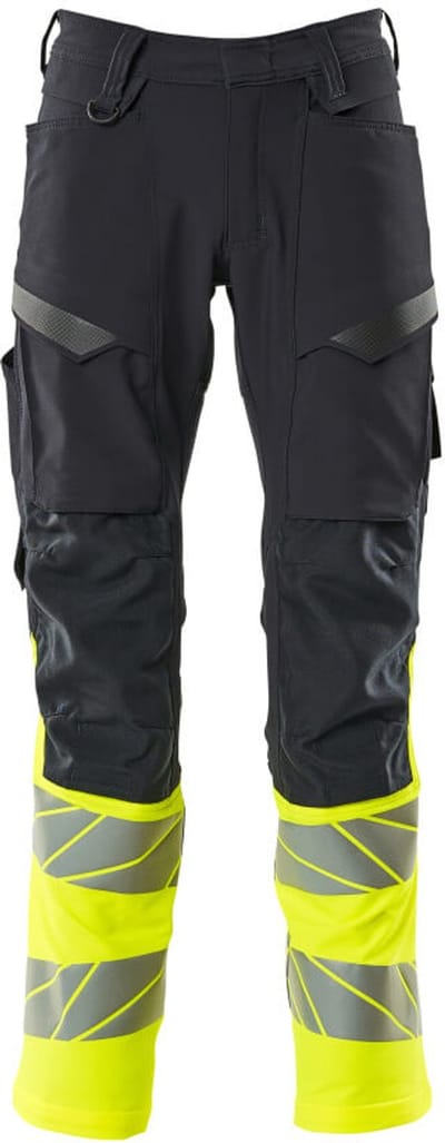 Mascot Accelerate Safe Broek met kniezakken 19879-711 - donkermarine/hi-vis geel - C46 - 76