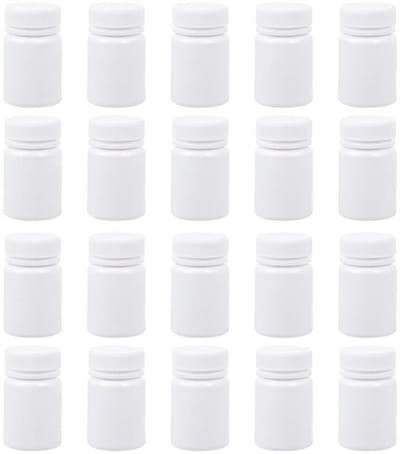Dailygoods- Medicijnfles 30 Stuks - Transparante Pillendoos - Navulbare Opbergfles - Draagbare Container - Voor Capsules/Poeder - Hoogwaardige Materialen