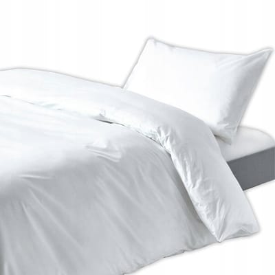 123Obrusy Hotelserie - Wit Katoenen Beddengoed - 160x200 cm - 70x80 cm - Hoge Kwaliteit