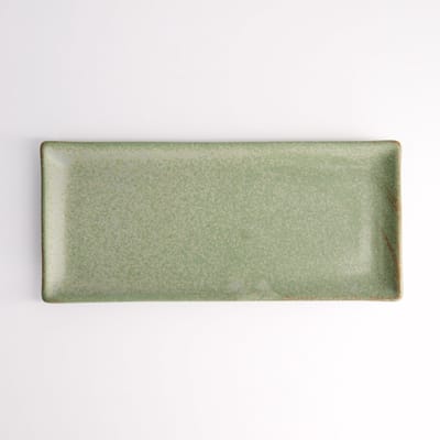 Tokyo Design Studio - Vert Sauge Rechthoekig Bord - Saliegroen - 28,5 x 12,5 cm
