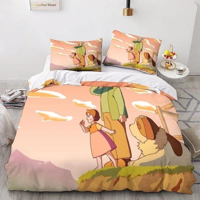 Schattig Meisje Anime Patroon dekbedovertrek lakens dons dekbedovertrekken, dekbedovertrekken voor kinderen, Microfiber dekbedovertrekken voor volwassenen 90x200cm
