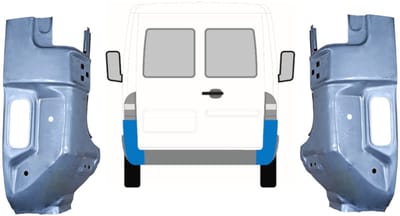 Reparatiepaneel achter hoek voor Mercedes Sprinter 1995-2006 / Links + Rechts