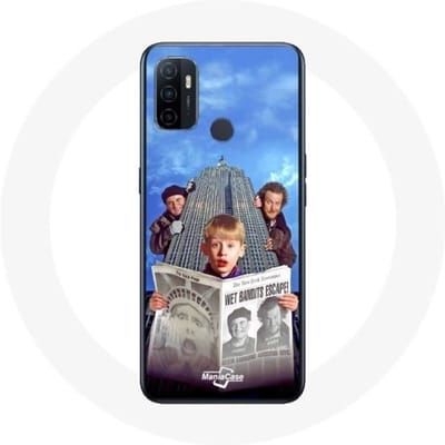 Oppo A53 Home Alone hoesje Mam, ik heb het vliegtuig weer gemist
