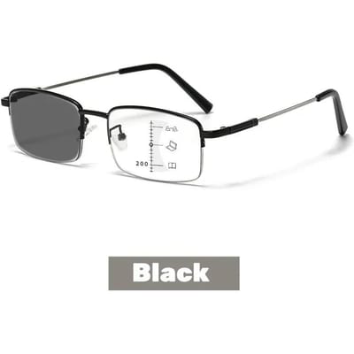 Lunettes 3 en 1 Adaptatives à la Lumière Multi-Focales pour la Perte de Vision Liée à l'Âge Lunettes de Soleil Tendance Dernière Mode Changement de Couleur à l'Extérieur Plus Dioptrie +1.0 À +4.0 Lunettes 3.0