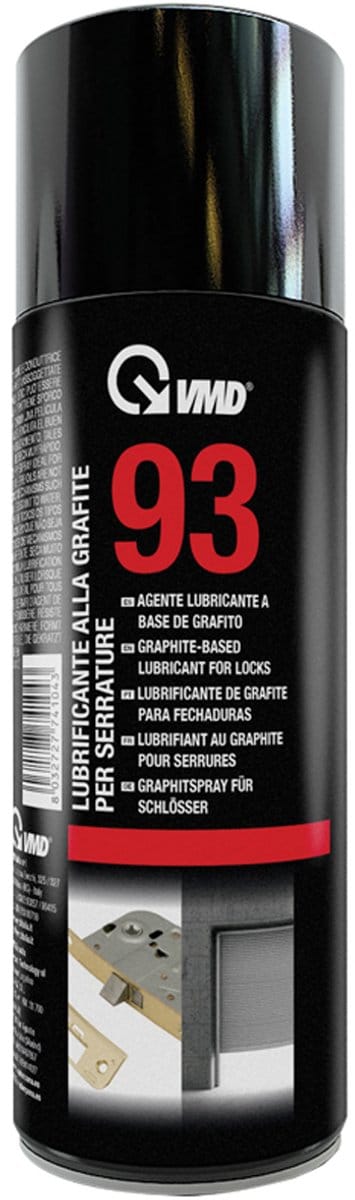 Slotenspray Met Grafiet – 200ml – Droog Smeermiddel – Hittebestendig -45°C tot +450°C – Water- en Stofafstotend – Voor Sloten Scharnieren Schuifmechanismen